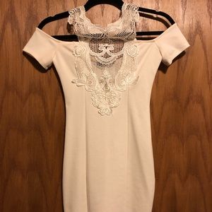 Solemio White Party Dress